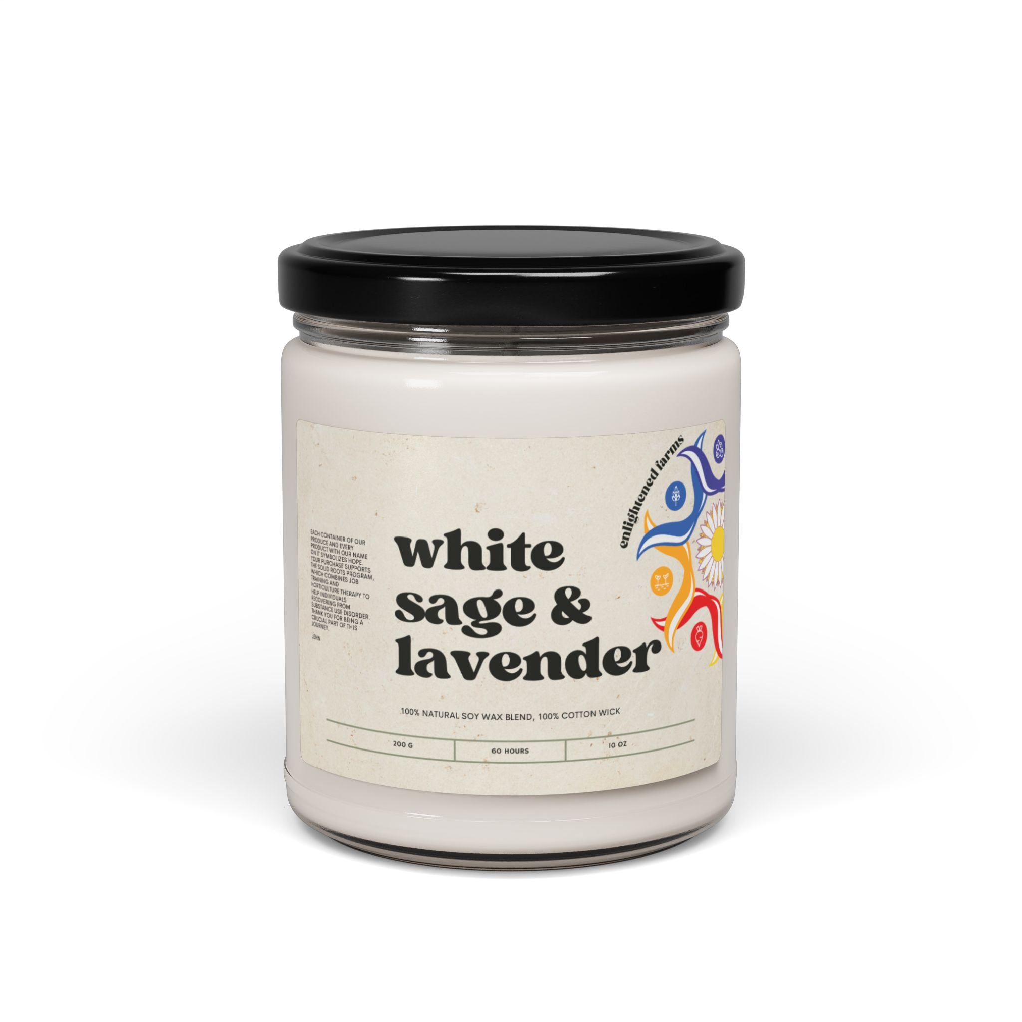 100% Natural Scented Soy Candle, 9oz
