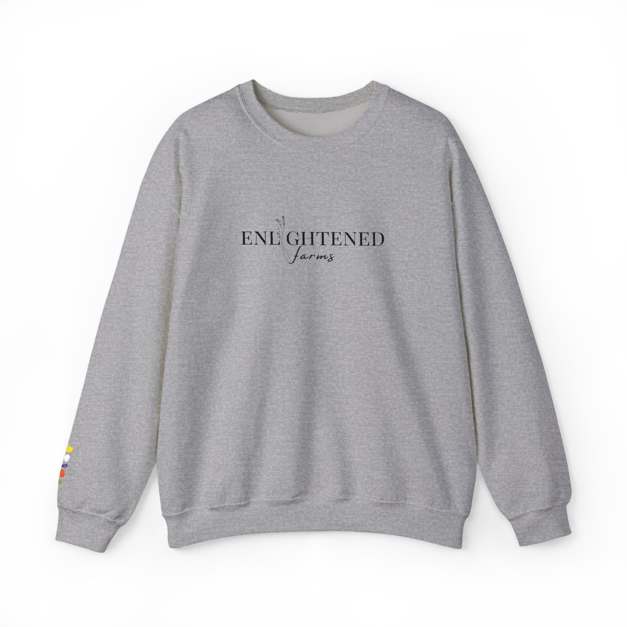 Enlightened Jeans Crewneck Sweatshirt — Minimal Positive Graphic Sweatshirt