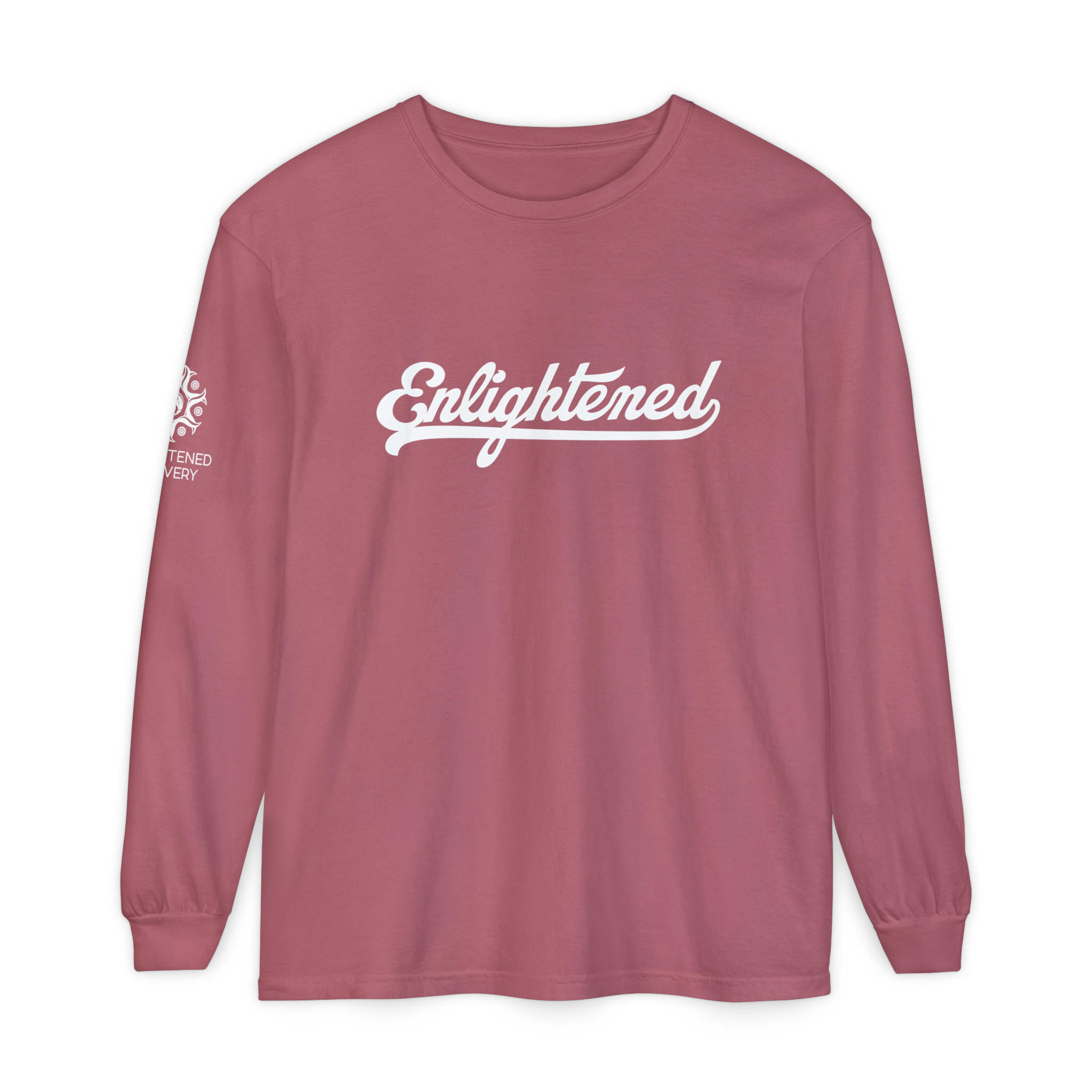 Enlightened Unisex Long Sleeve T-Shirt - Garment-Dyed Comfort
