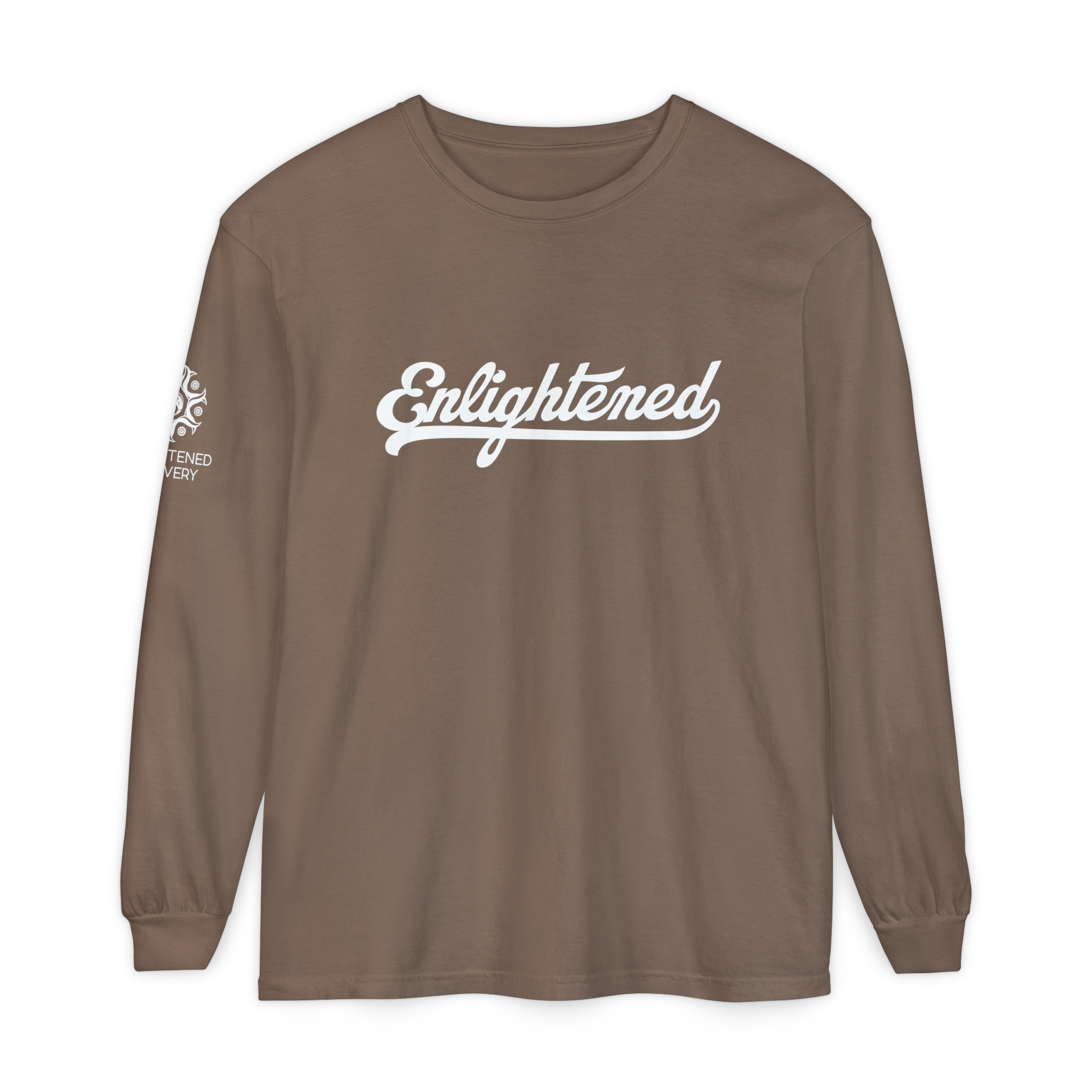 Enlightened Unisex Long Sleeve T-Shirt - Garment-Dyed Comfort