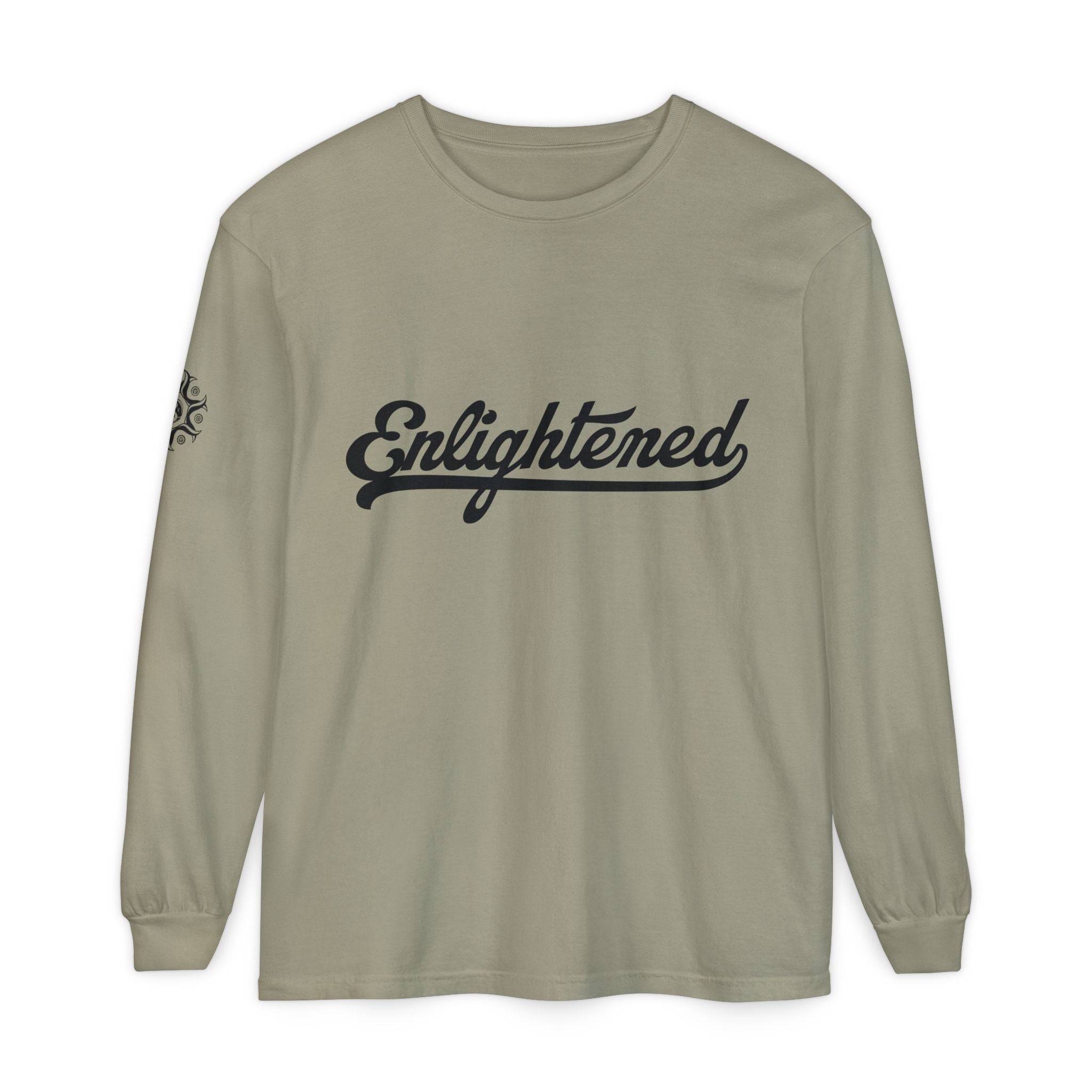 Enlightened Unisex Long Sleeve T-Shirt - Garment-Dyed Comfort