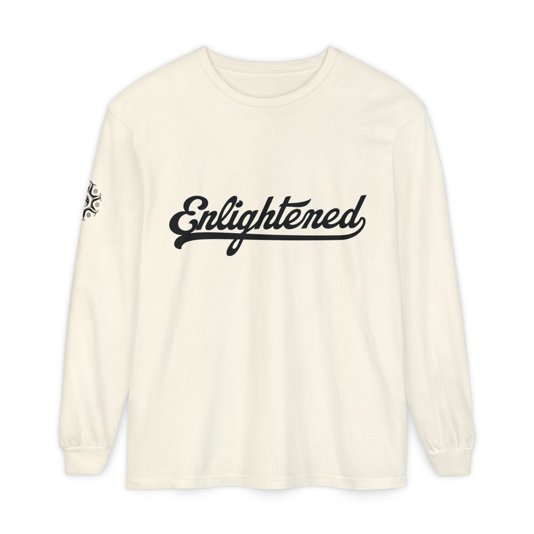 Enlightened Unisex Long Sleeve T-Shirt - Garment-Dyed Comfort