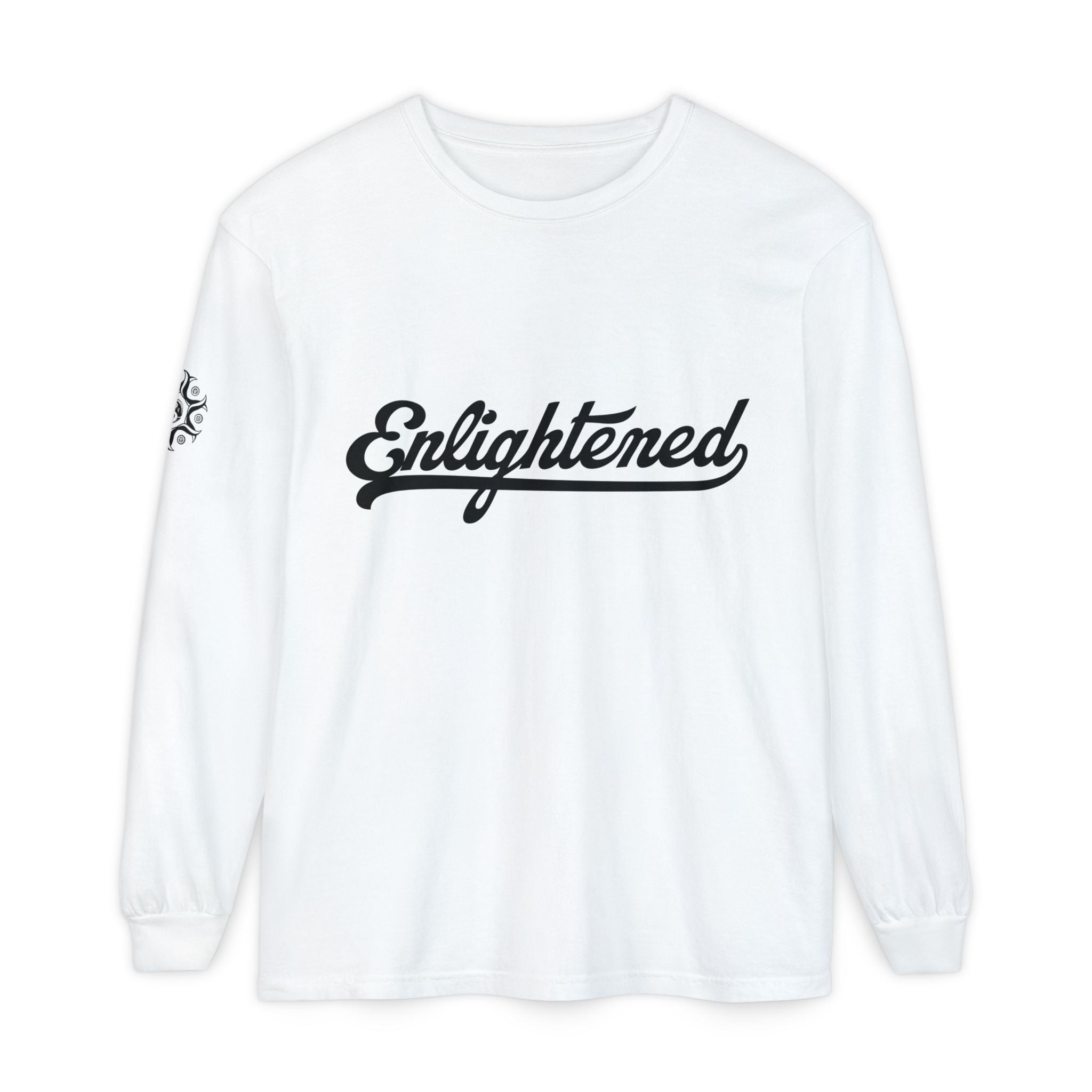 Enlightened Unisex Long Sleeve T-Shirt - Garment-Dyed Comfort