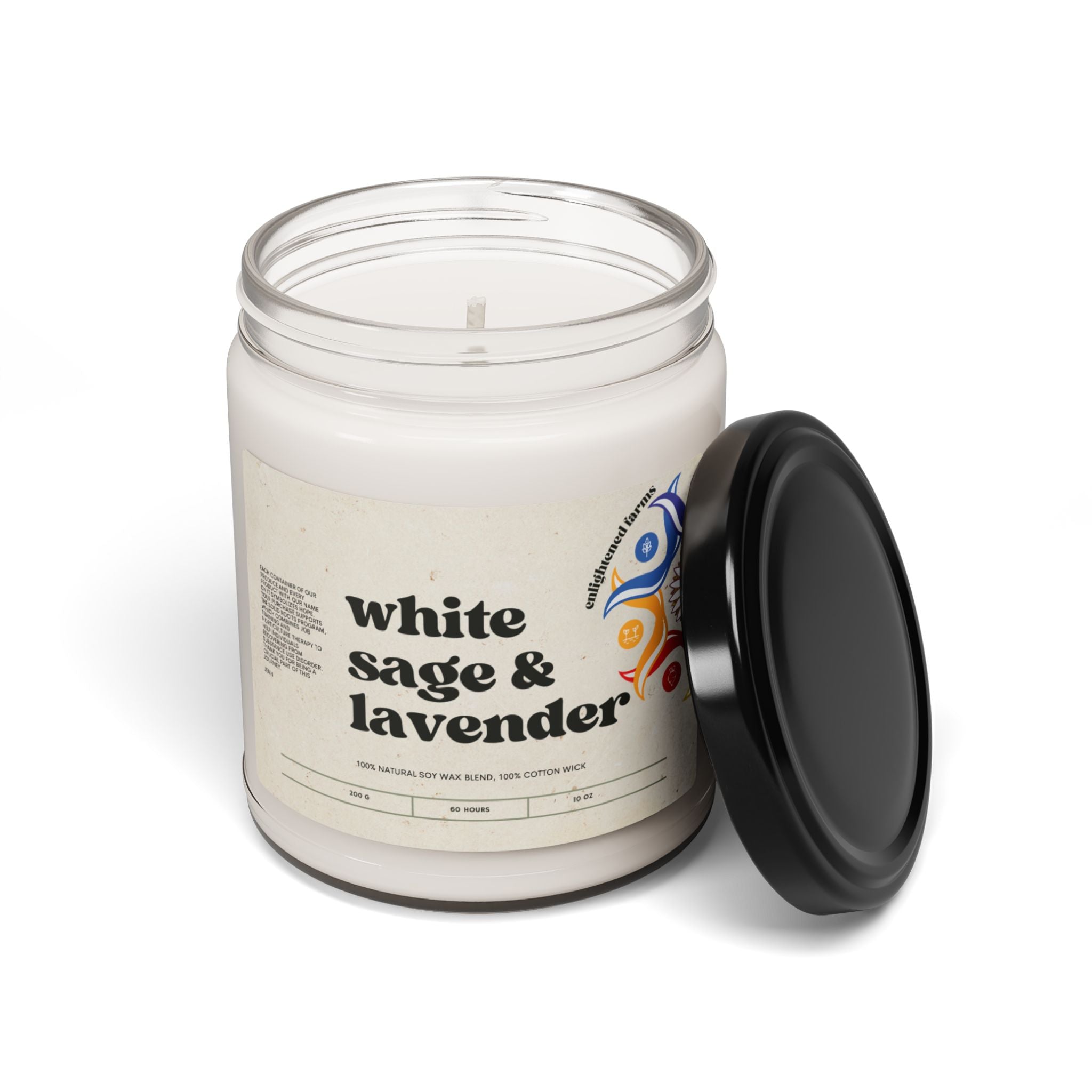 100% Natural Scented Soy Candle, 9oz
