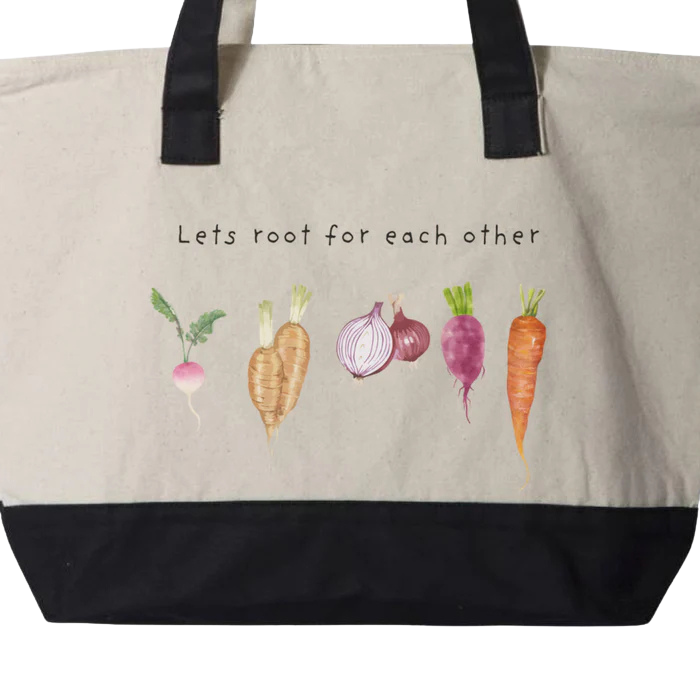 Enlightened Farms Roots Canvas Tote Bag
