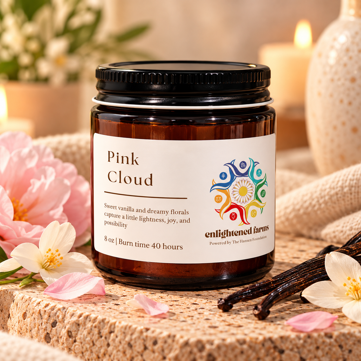 Pink Cloud Candle
