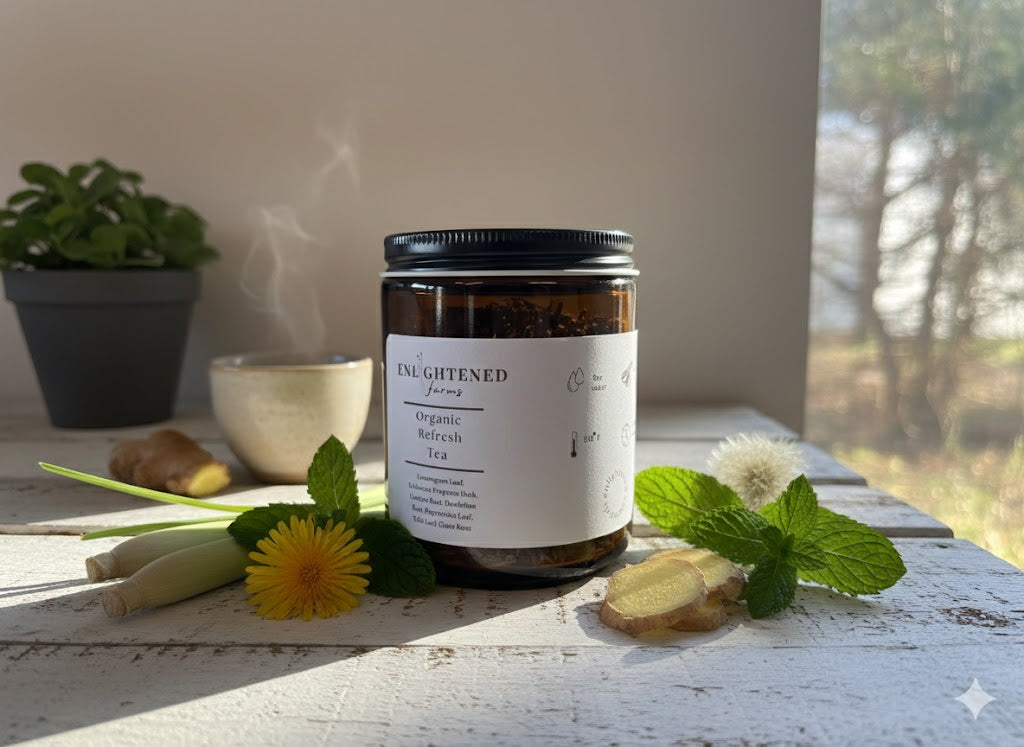 Organic Refresh Tea- 8 oz Jar