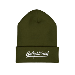 Embroidered 'Enlightened' Cuffed Beanie