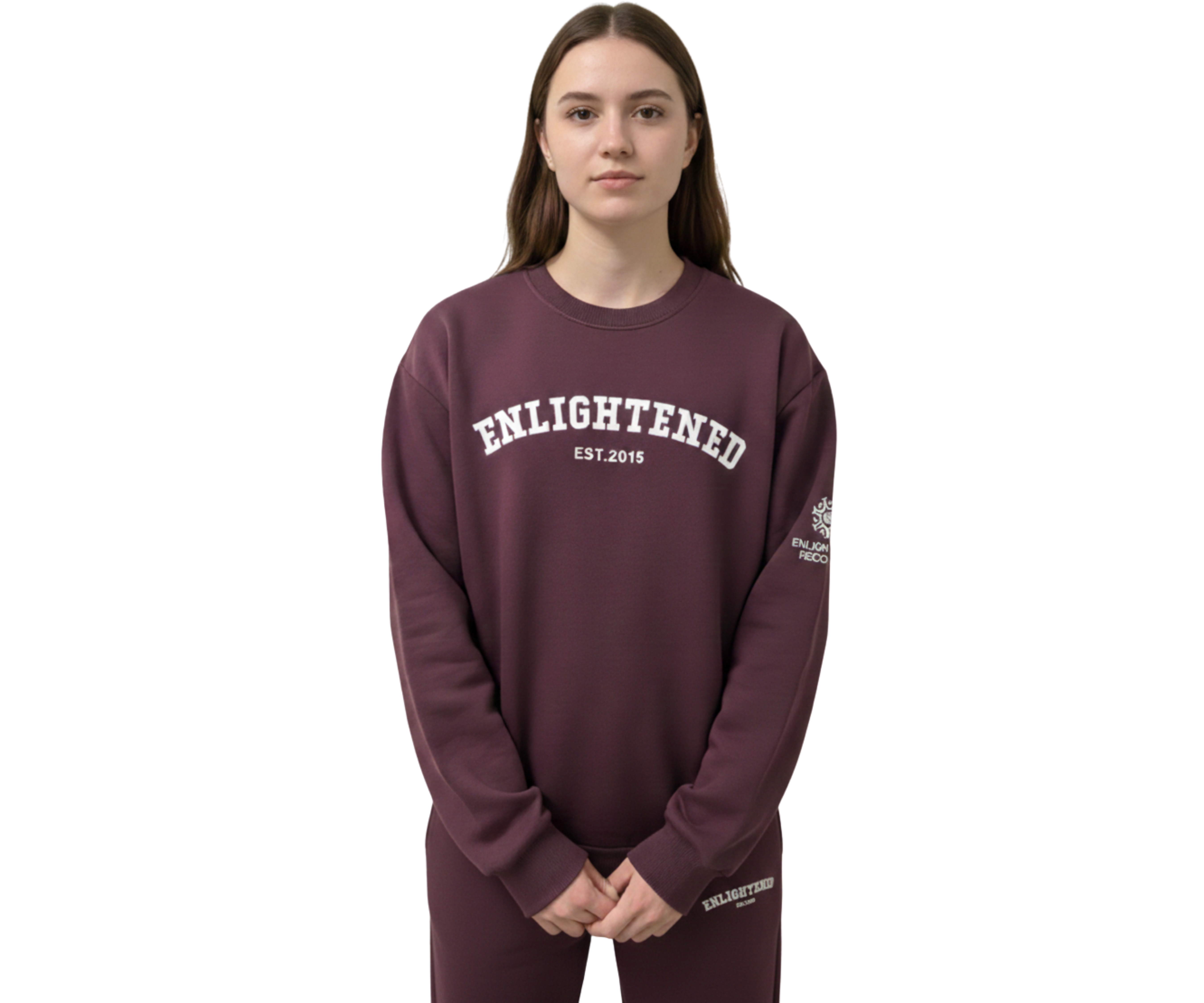 Enlightened University Crewneck – Plum