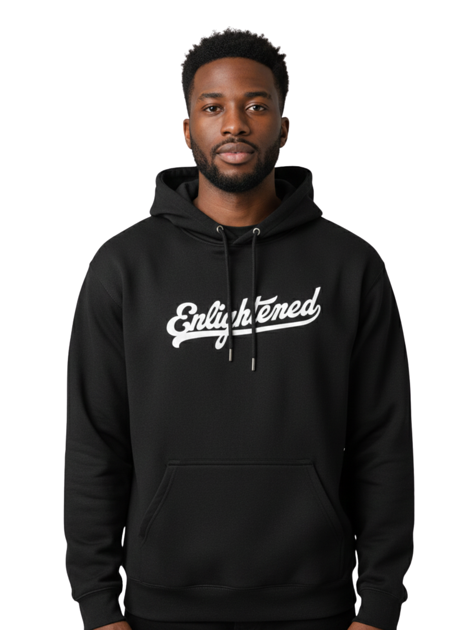 Enlightened Script Hoodie – Black