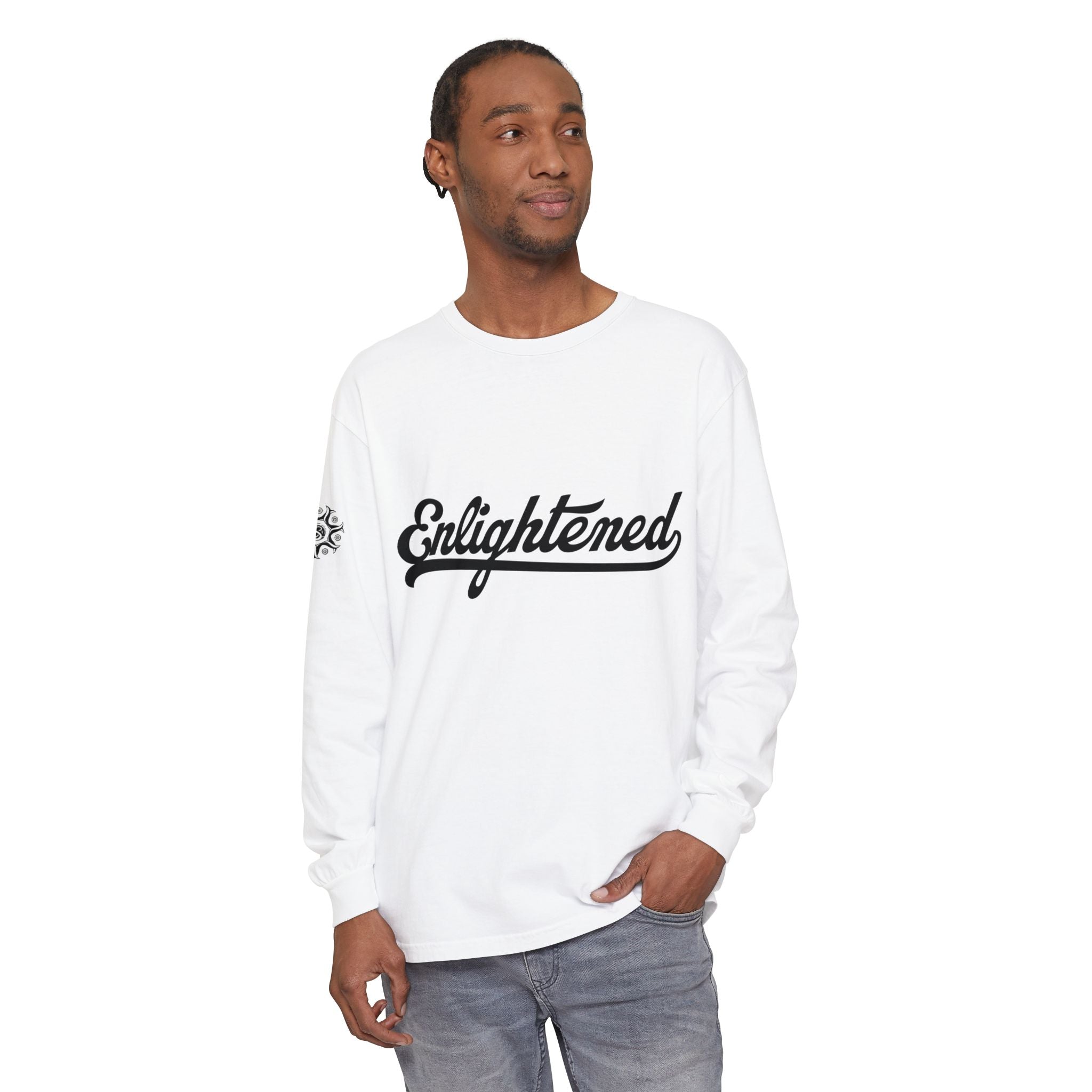 Enlightened Unisex Long Sleeve T-Shirt - Garment-Dyed Comfort