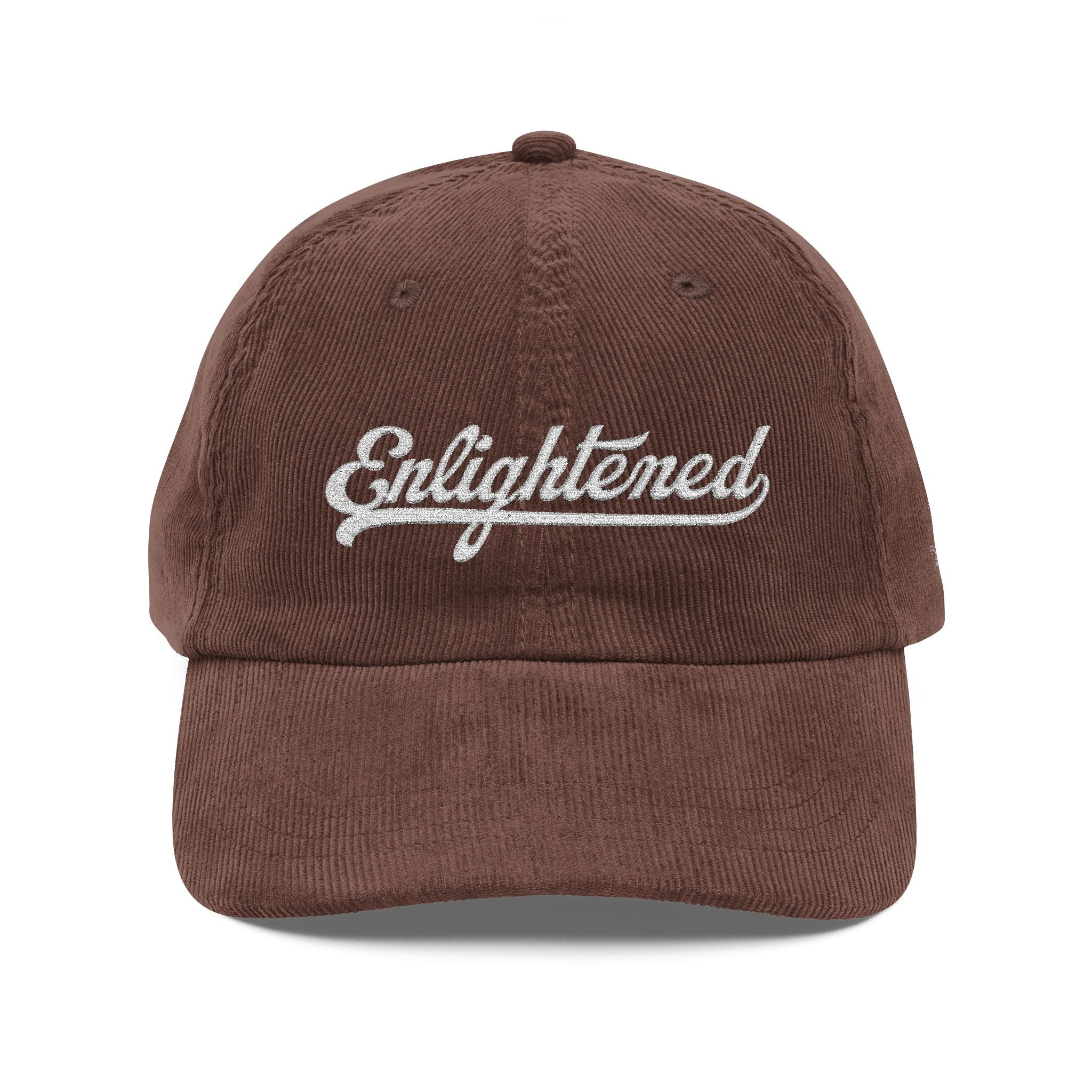 Embroidered Vintage Corduroy Cap – Enlightened Hat for Casual Style