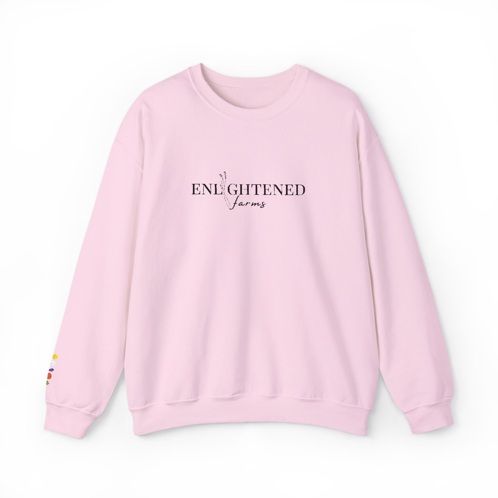 Enlightened Jeans Crewneck Sweatshirt — Minimal Positive Graphic Sweatshirt