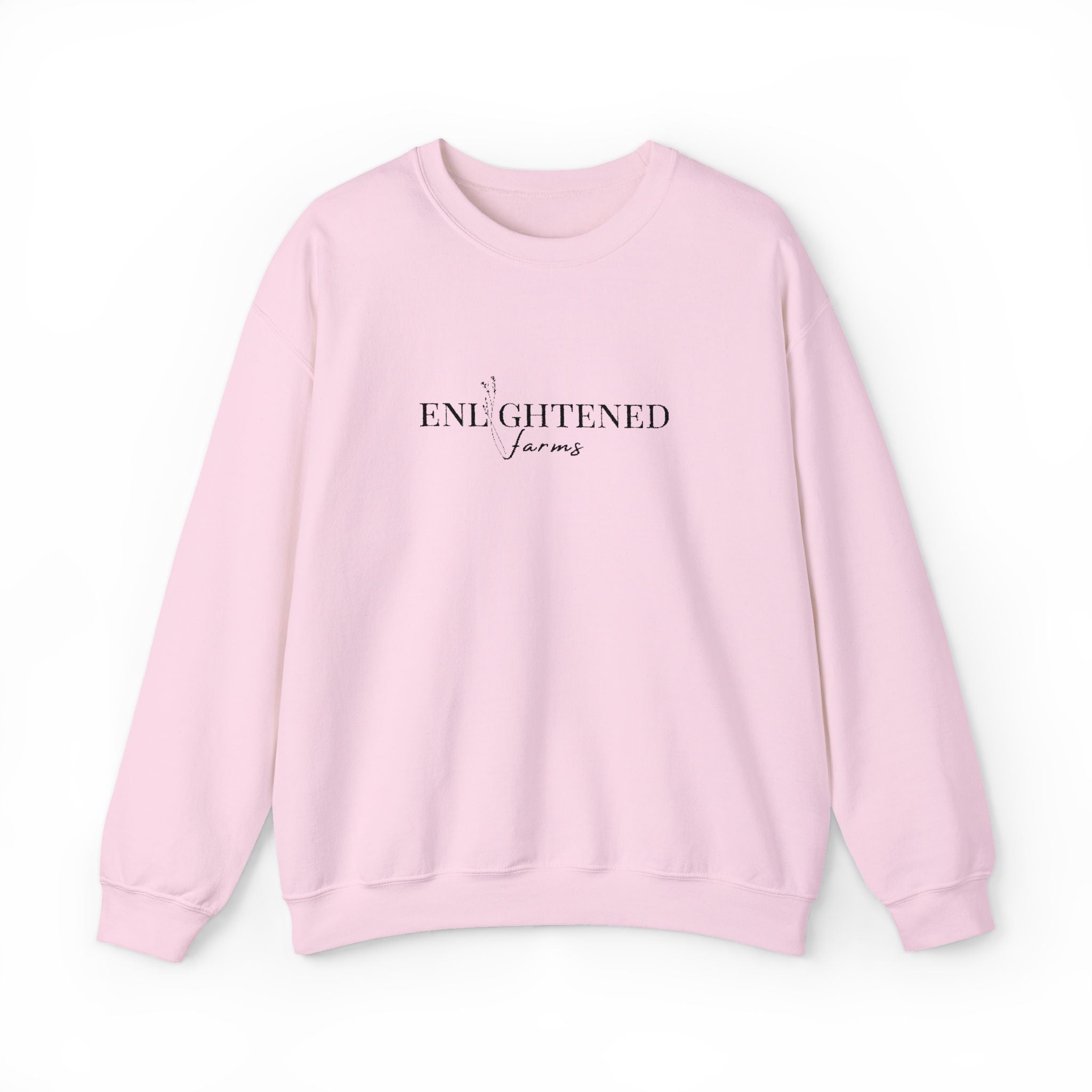 Enlightened Jeans Crewneck Sweatshirt — Minimal Positive Graphic Sweatshirt