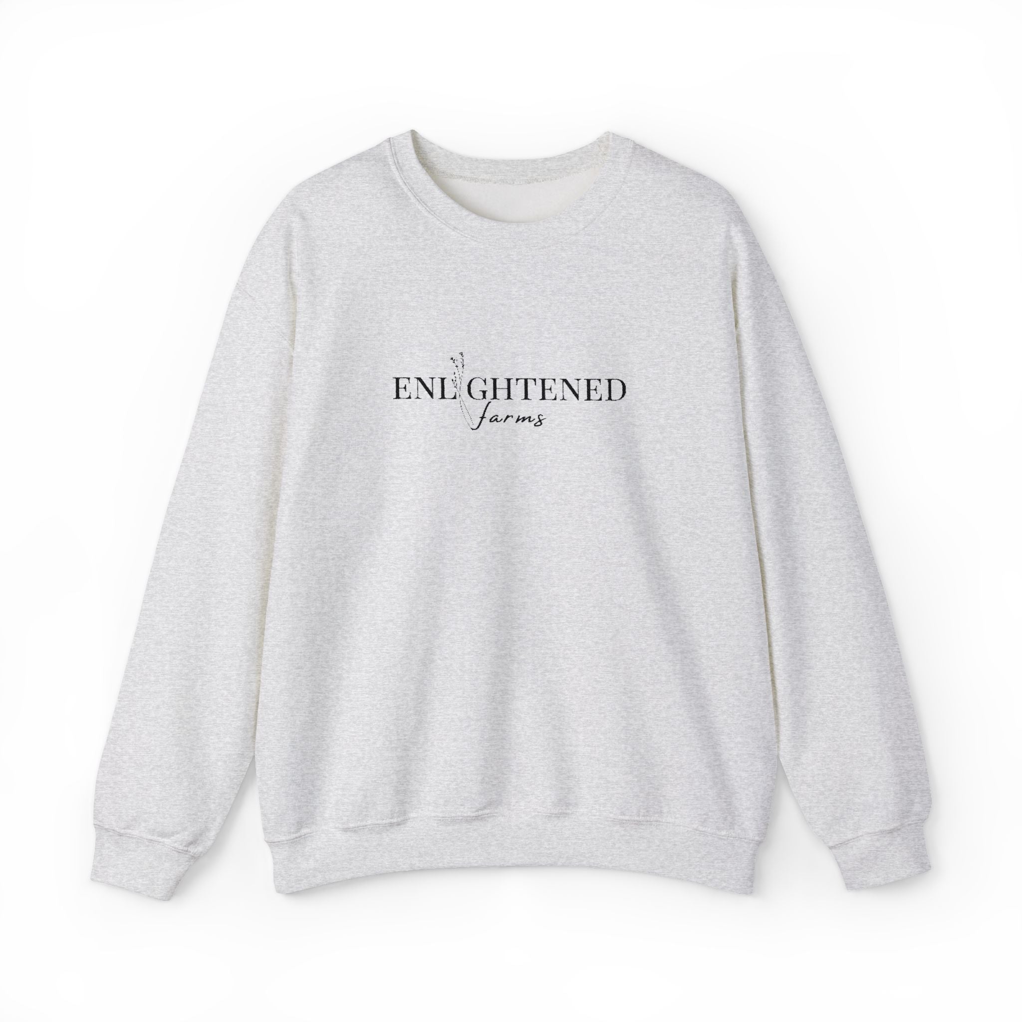 Enlightened Jeans Crewneck Sweatshirt — Minimal Positive Graphic Sweatshirt