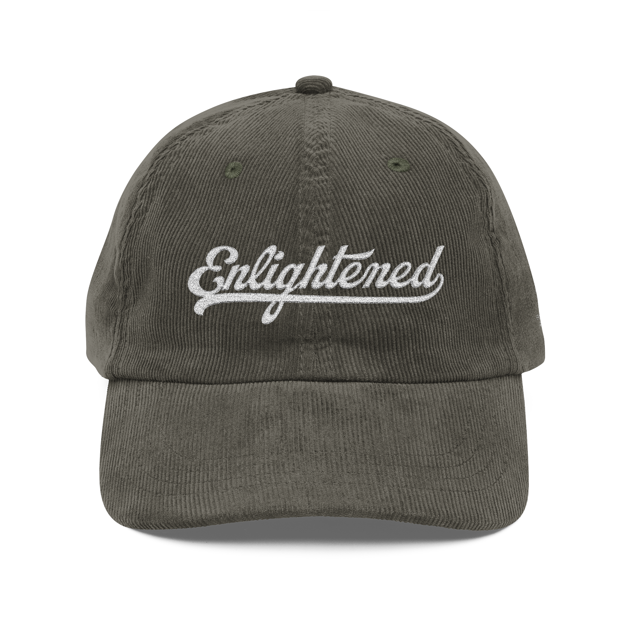 Embroidered Vintage Corduroy Cap – Enlightened Hat for Casual Style