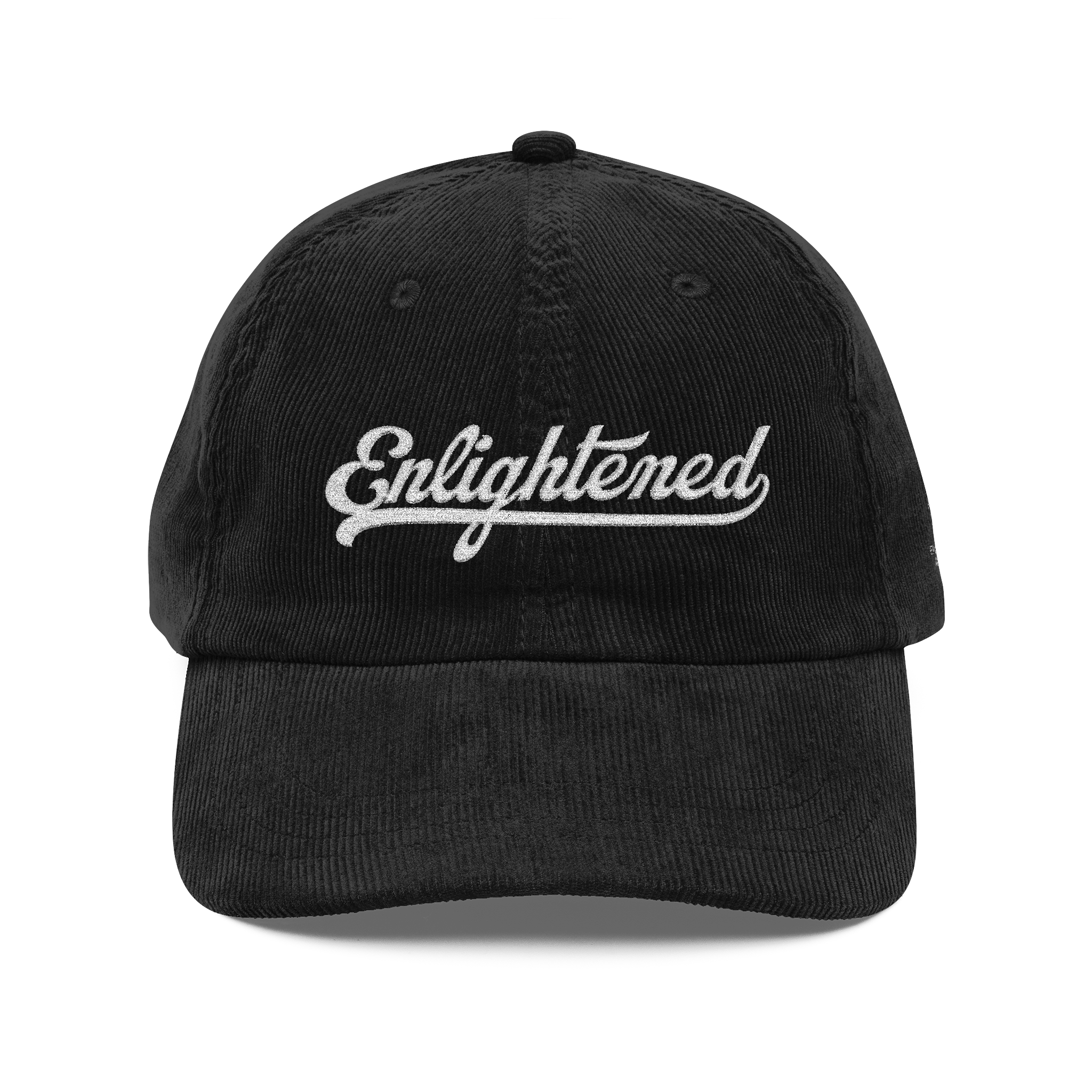 Embroidered Vintage Corduroy Cap – Enlightened Hat for Casual Style