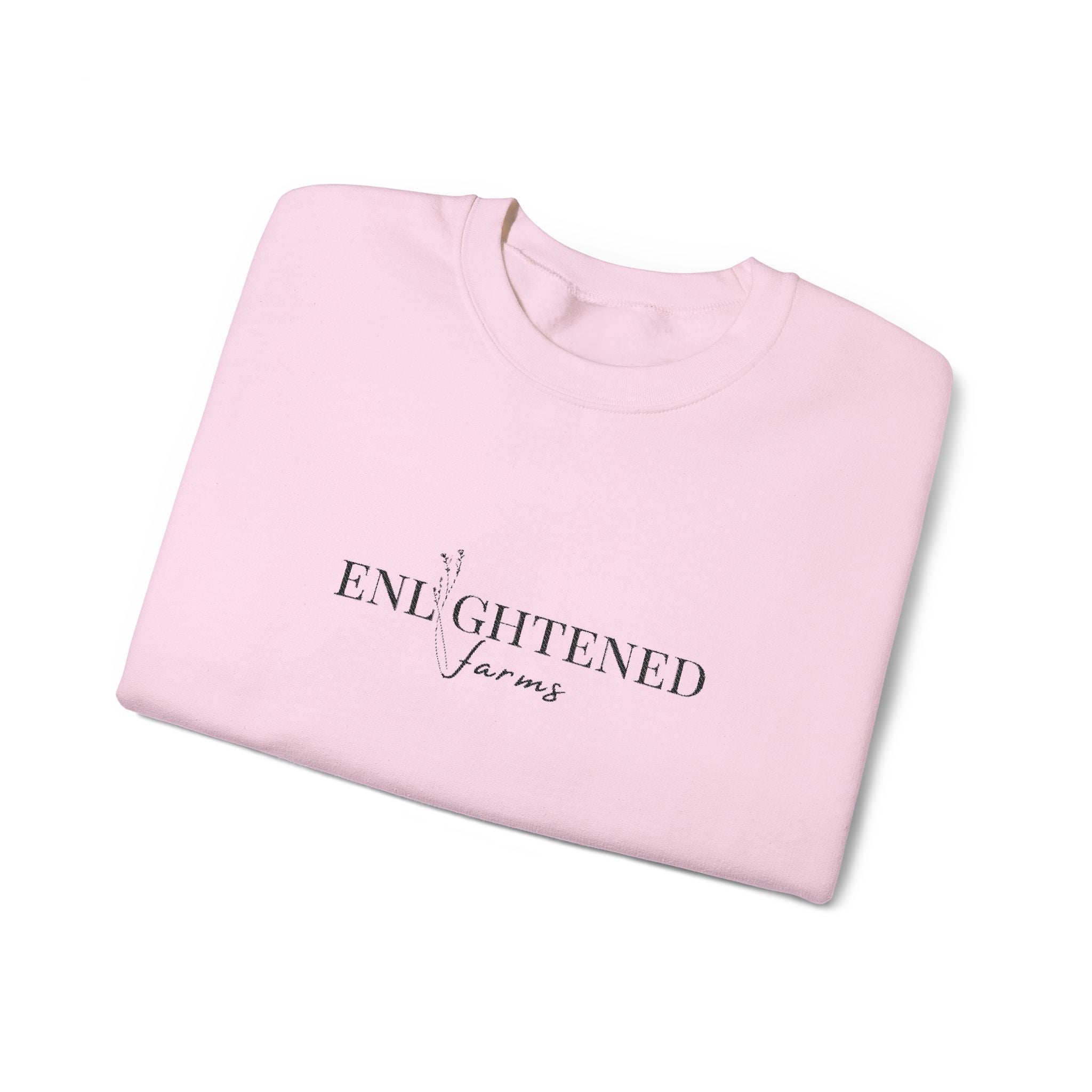 Enlightened Jeans Crewneck Sweatshirt — Minimal Positive Graphic Sweatshirt