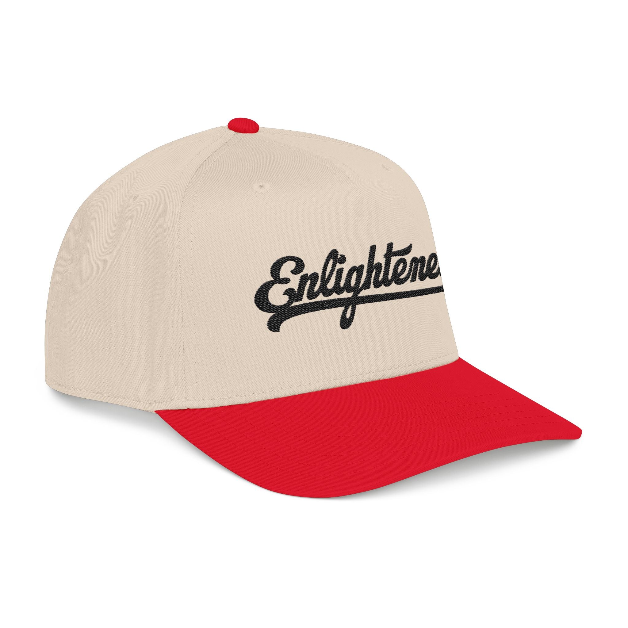 Enlightened Embroidered Baseball Cap — Retro Script Dad Hat