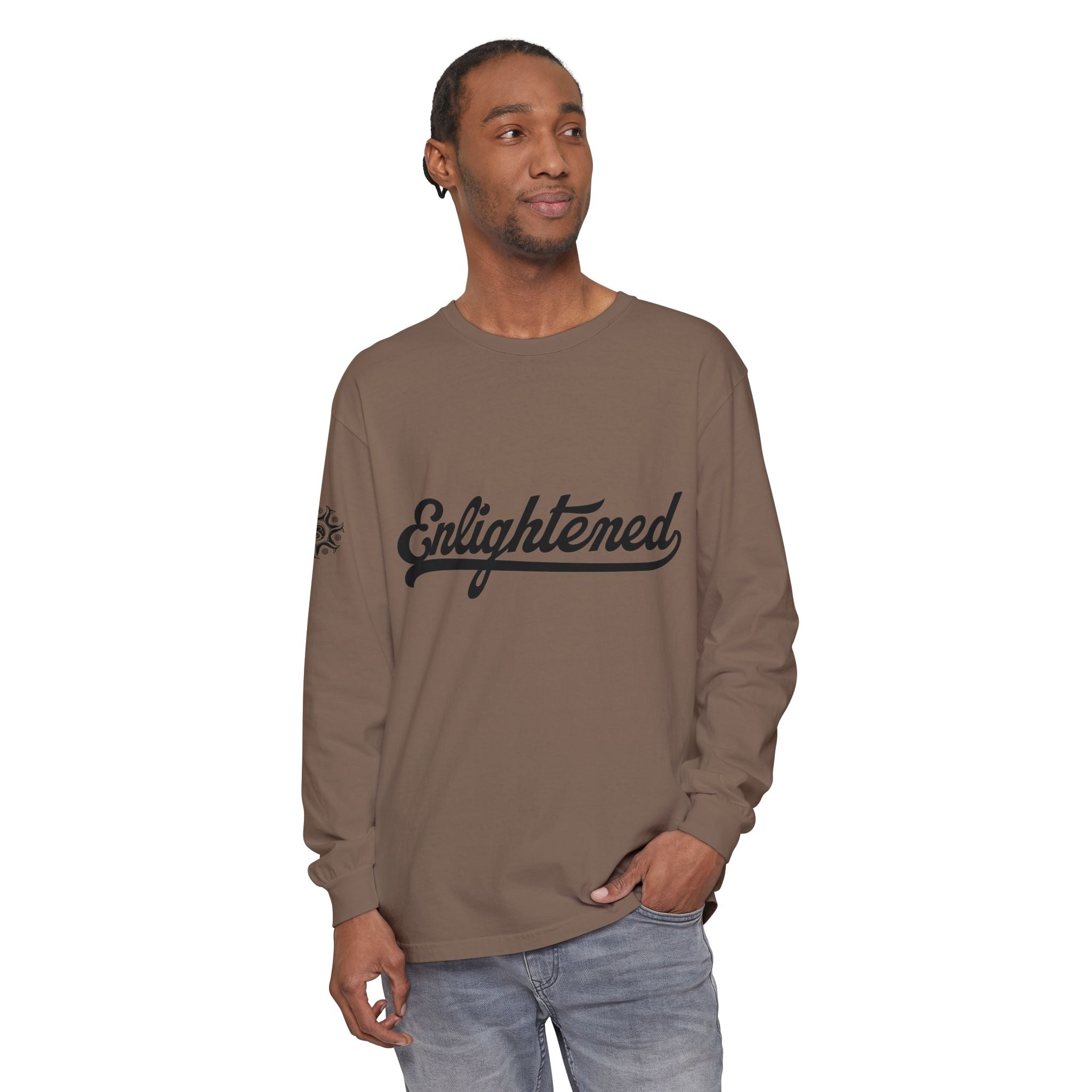 Enlightened Unisex Long Sleeve T-Shirt - Garment-Dyed Comfort