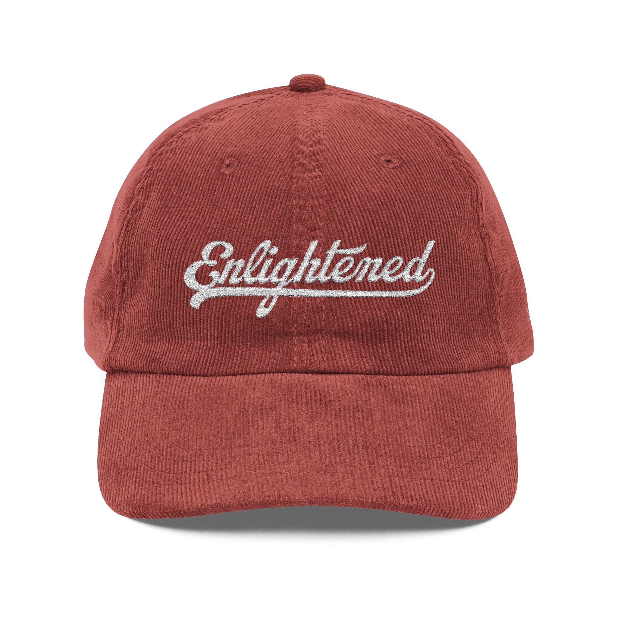 Embroidered Vintage Corduroy Cap – Enlightened Hat for Casual Style