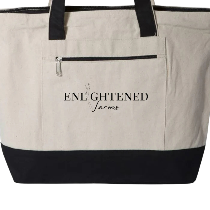 Enlightened Farms Roots Canvas Tote Bag