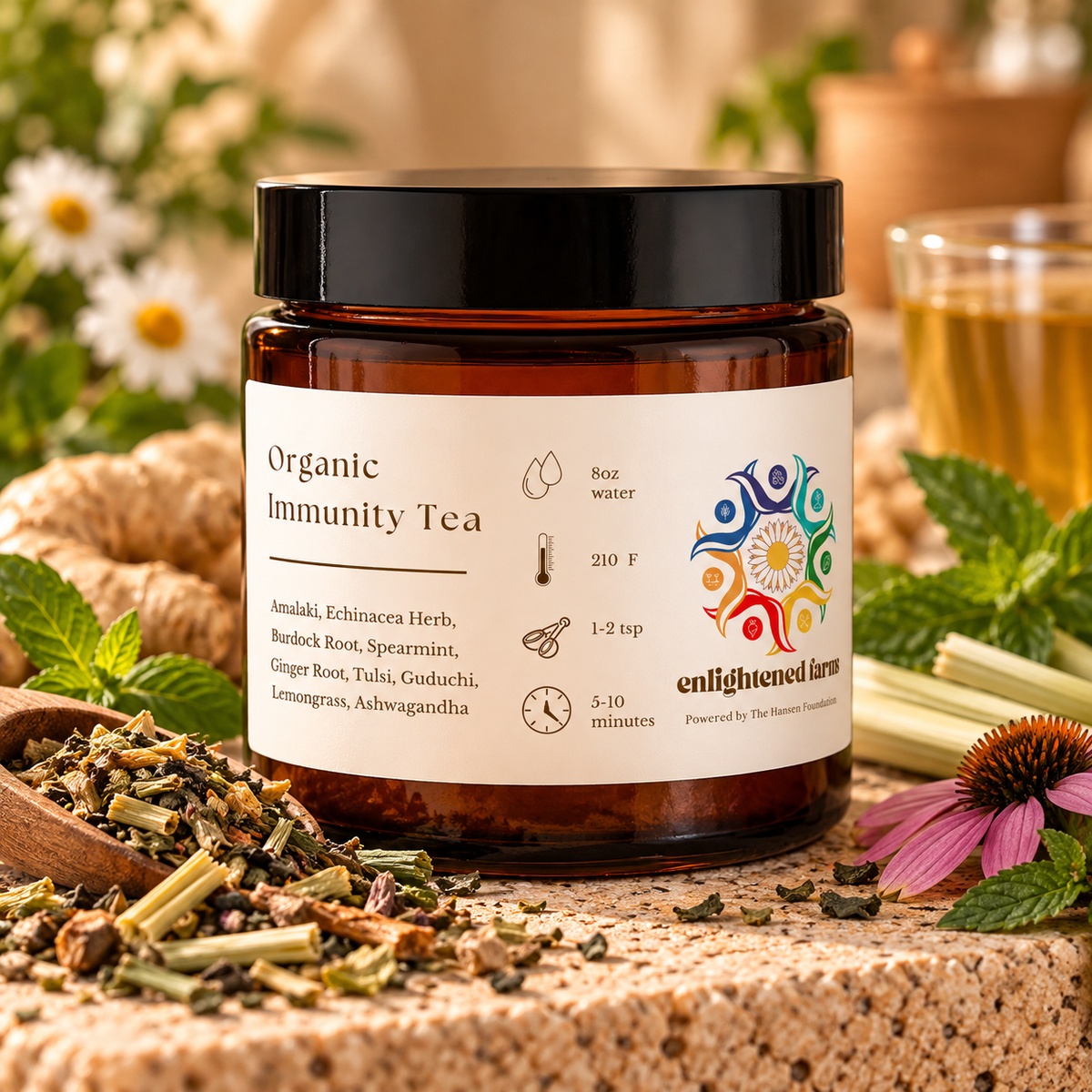 Organic Immunity Tea- 8oz Jar