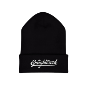 Embroidered 'Enlightened' Cuffed Beanie