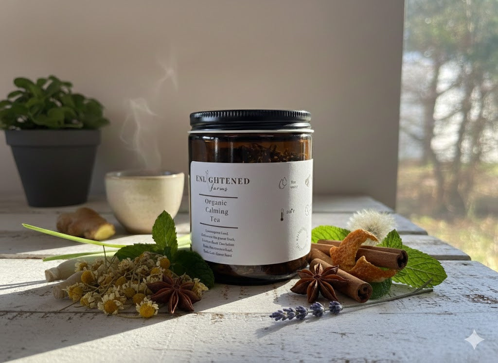 Organic Calming Tea - 8 oz Jar