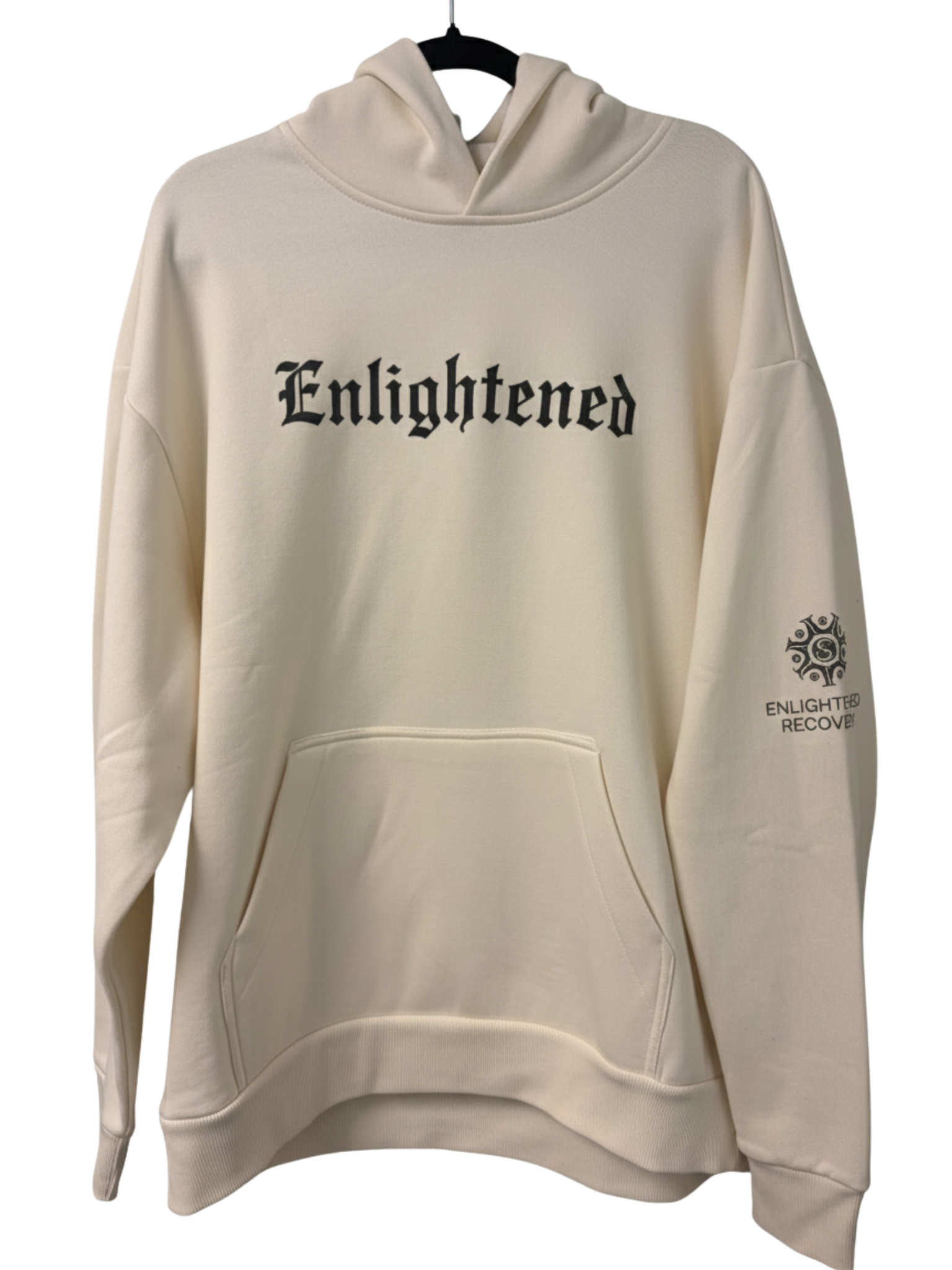 Enlightened Old English Hoodie – Cream