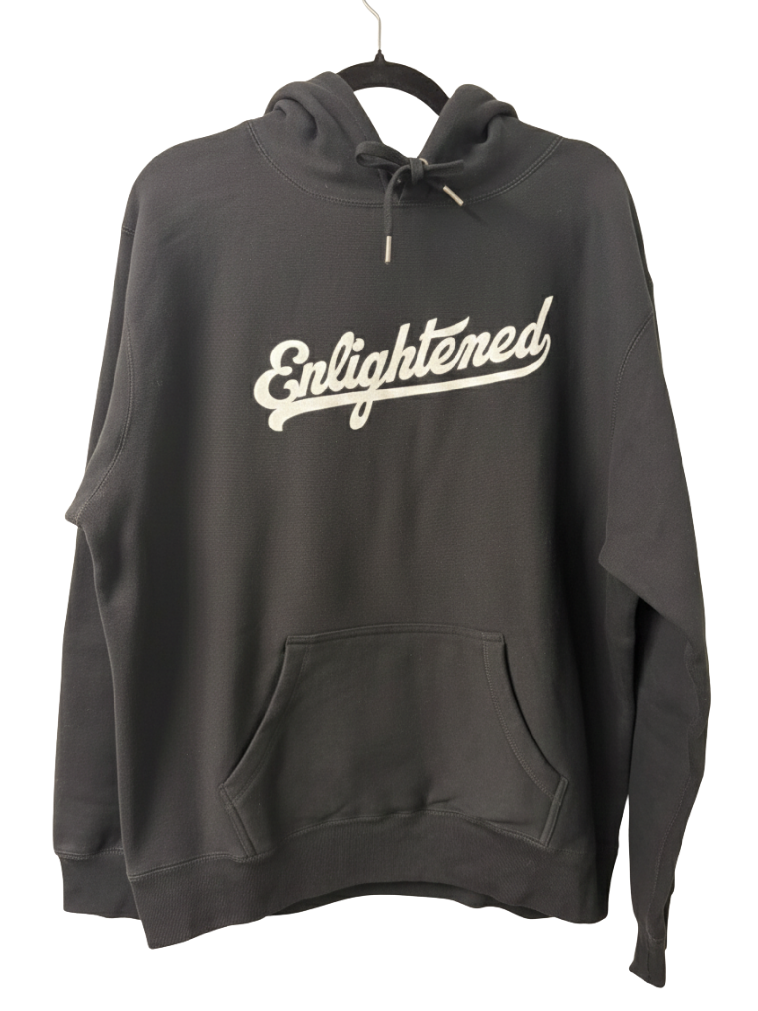 Enlightened Script Hoodie – Black
